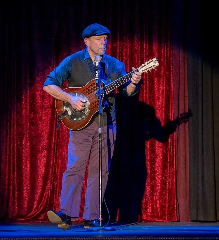 Steve James onstage